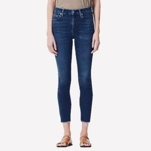 CofH Rocket Raw Hem High Rise Skinny Crop